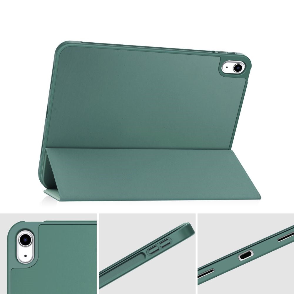 Tech-Protect iPad 11" (2025) / iPad 10.9" (2024/2022) SC Flip Cover m. Apple Pencil Holder - Mørkegrøn