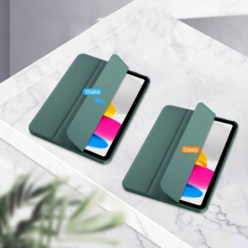 Tech-Protect iPad 11" (2025) / iPad 10.9" (2024/2022) SC Flip Cover m. Apple Pencil Holder - Mørkegrøn