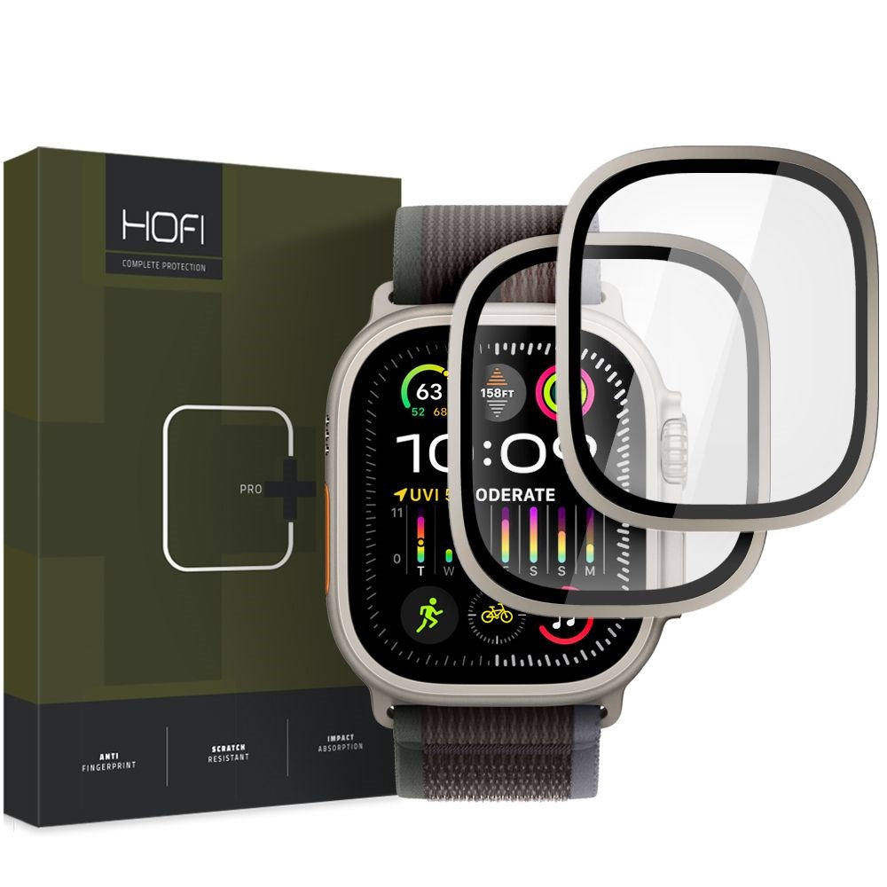 HOFI Apple Watch Ultra 3/2/1 (49mm) Glass Pro+ - Gennemsigtig / Titanium