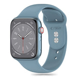 Apple Watch (42/44/SE/45/46/49mm) Tech-Protect Silikonerem - Winter Blue