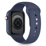 Apple Watch (42/44/SE/45/46/49mm) Tech-Protect Silikonerem - Midnight Blue