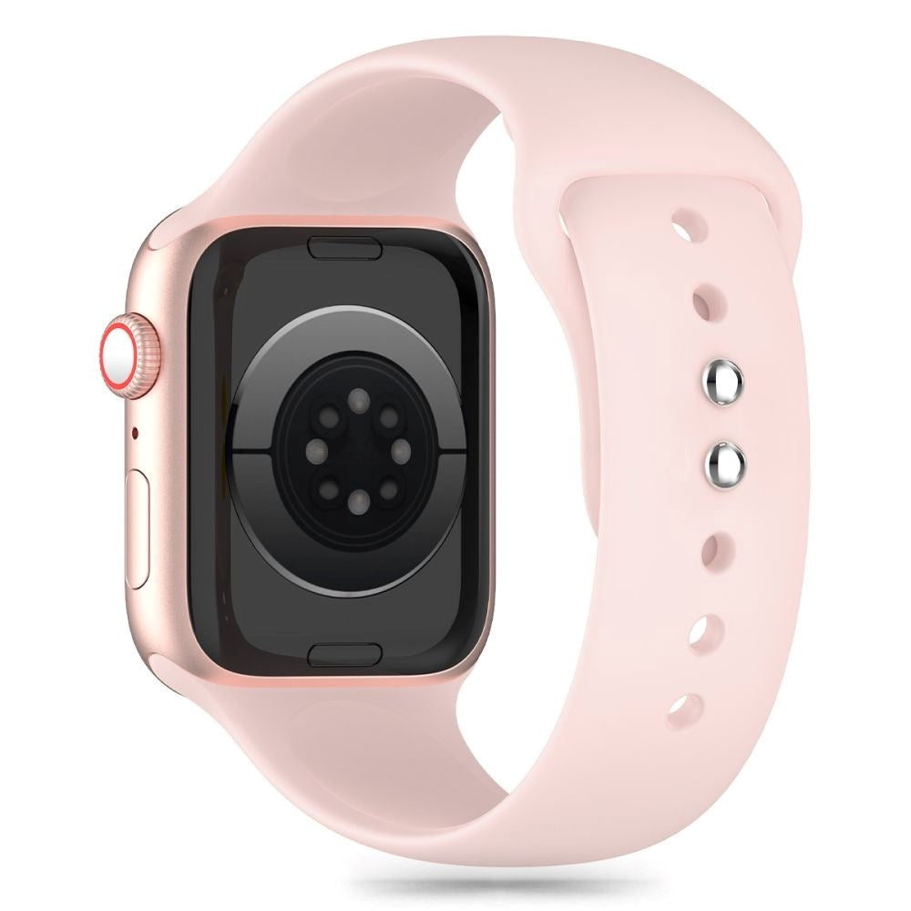 Apple Watch (42/44/SE/45/46/49mm) Tech-Protect Silikonerem - Light Pink