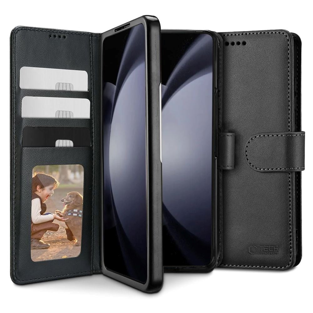 Tech-Protect Samsung Galaxy Z Fold6 Wallet Flip Cover m. Pung - Sort