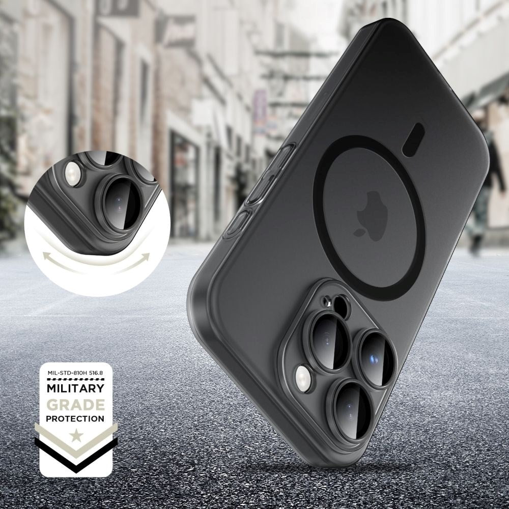 Tech-Protect iPhone 16 Pro Max Magslim Bagside Cover - MagSafe Kompatibel - Mat Sort