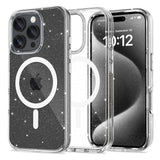 Tech-Protect iPhone 16 Pro Max Flexair Hybrid Mobil Cover - MagSafe Kompatibel - Gennemsigtig / Glitter