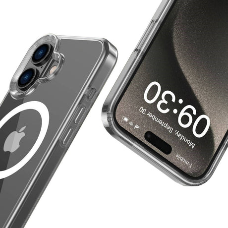 Tech-Protect iPhone 16 Flexair Hybrid Mobil Cover - MagSafe Kompatibel - Gennemsigtig