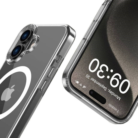 Tech-Protect iPhone 16 Plus Flexair Hybrid Mobil Cover - MagSafe Kompatibel - Gennemsigtig