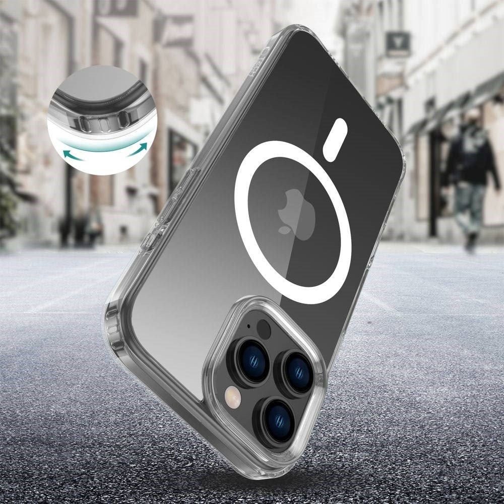 Tech-Protect iPhone 16 Pro Max Flexair Hybrid Mobil Cover - MagSafe Kompatibel - Gennemsigtig