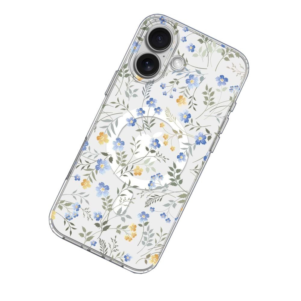 Tech-Protect iPhone 16 MagMood Mobil Cover - MagSafe Kompatibel - Spring Flowers