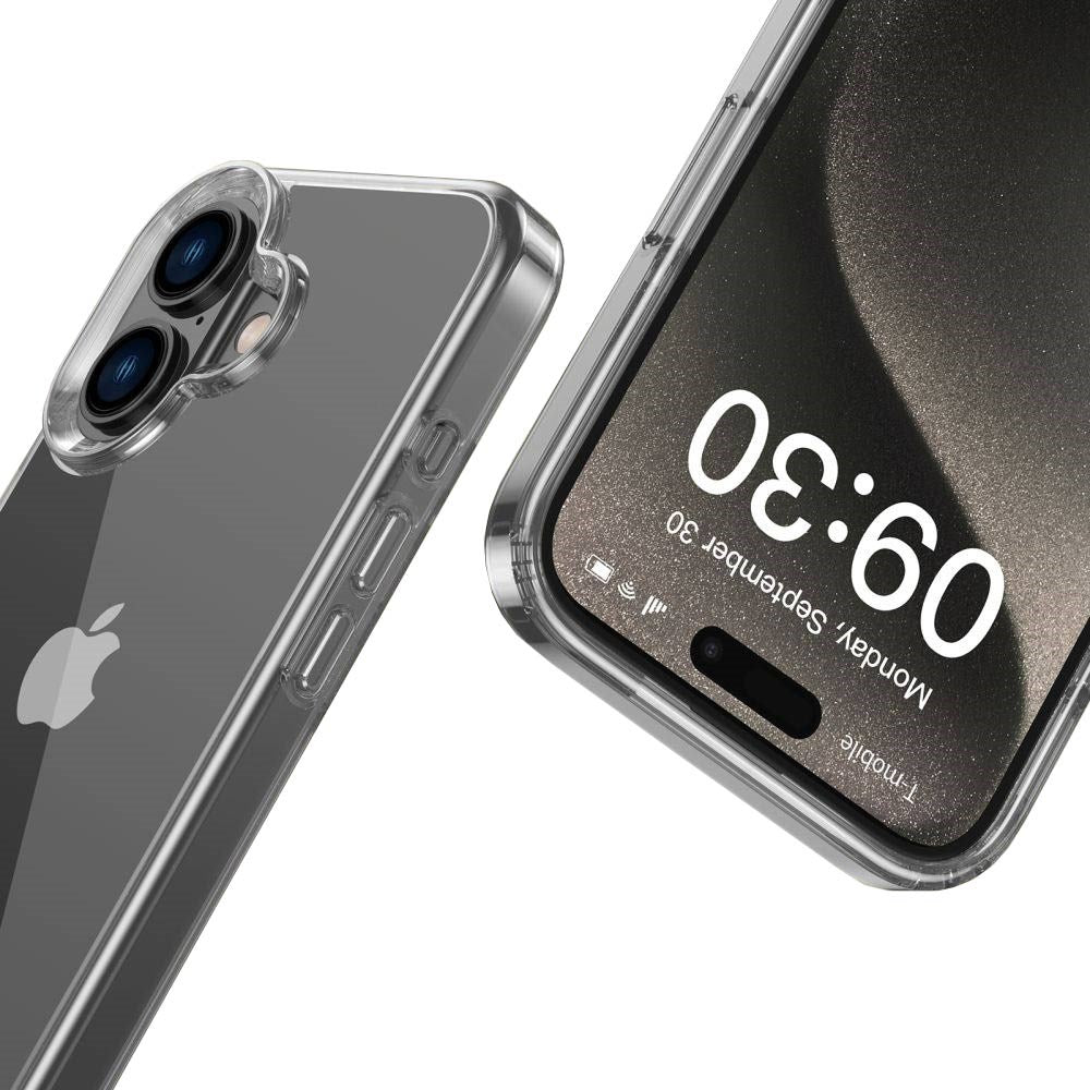 Tech-Protect iPhone 16 Flexair Hybrid Mobil Cover - Gennemsigtig