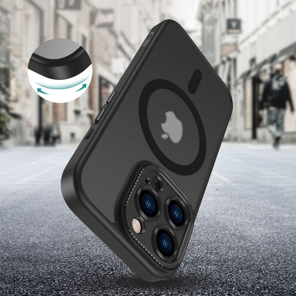 Tech-Protect iPhone 16 Pro Max Magcam Mobil Cover - MagSafe Kompatibel - Mat Sort