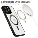 Tech-Protect iPhone 16 Pro Max Magflex Bagside Cover - MagSafe Kompatibel - Gennemsigtig / Satin Sort