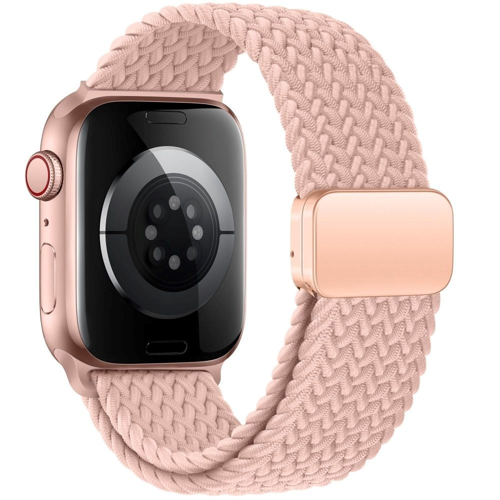 Apple Watch (42/44/SE/45/46/49mm) Tech-Protect Nylon Rem - Lyserød