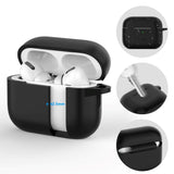 Tech-Protect Silikone Cover Apple AirPods Pro (1. & 2. Gen) m. Karabinhage - Grå