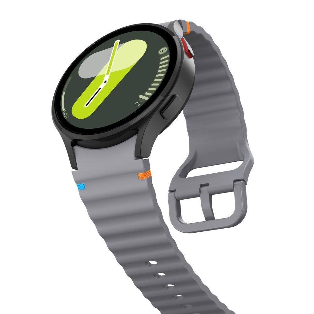 Samsung Galaxy Watch 4 / 5 / 6 / 7 / FE Tech-Protect Silikone Sport Rem - Grå