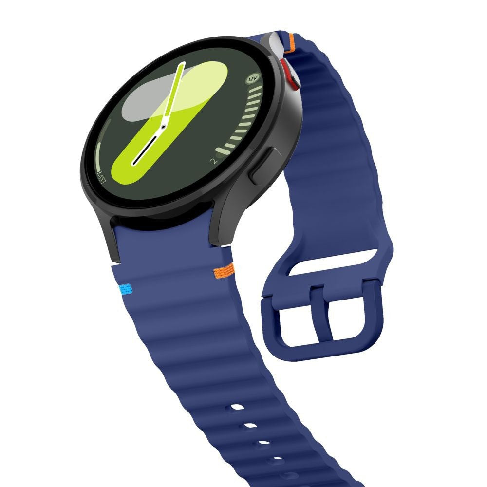 Samsung Galaxy Watch 4 / 5 / 6 / 7 / FE Tech-Protect Silikone Sport Rem - Mørkeblå