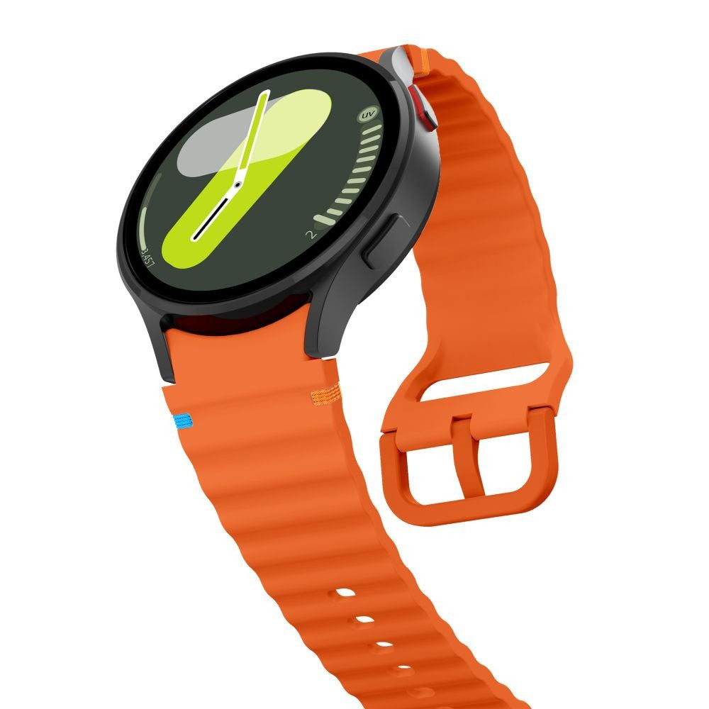 Samsung Galaxy Watch 4 / 5 / 6 / 7 / FE Tech-Protect Silikone Sport Rem - Orange