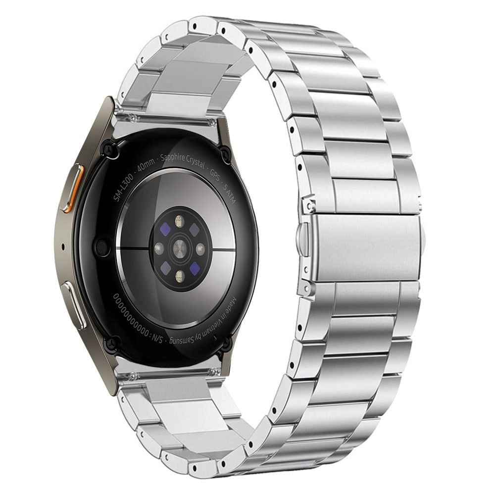 Samsung Galaxy Watch 4 / 5 / 6 / 7 / FE Tech-Protect Stainless Stålrem - Sølv