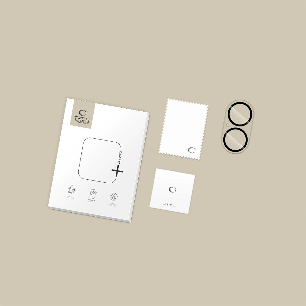 Tech-Protect Cam Fit+ - iPhone 17 - Kameralinsebeskyttelsesglas - Gennemsigtig