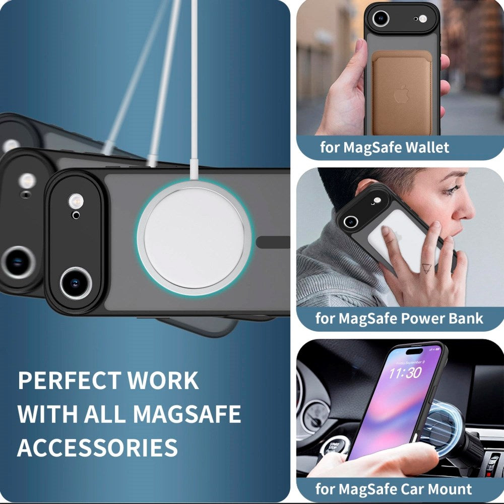 Tech-Protect - iPhone Air - BasicMag Hybrid Cover - MagSafe Kompatibel - Mat Sort