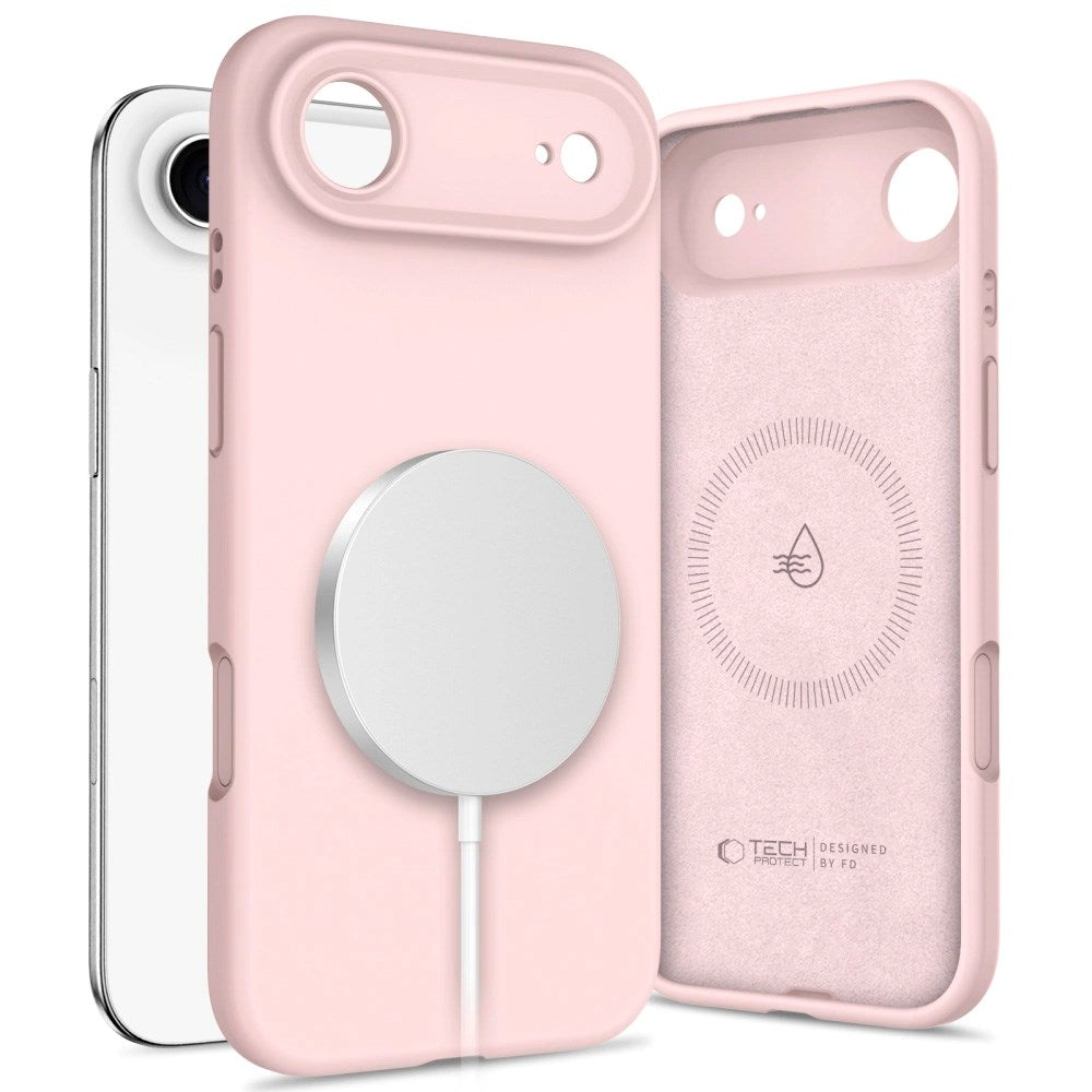 Tech-Protect - iPhone Air - Silicone Cover - MagSafe Kompatibel - Lyserød