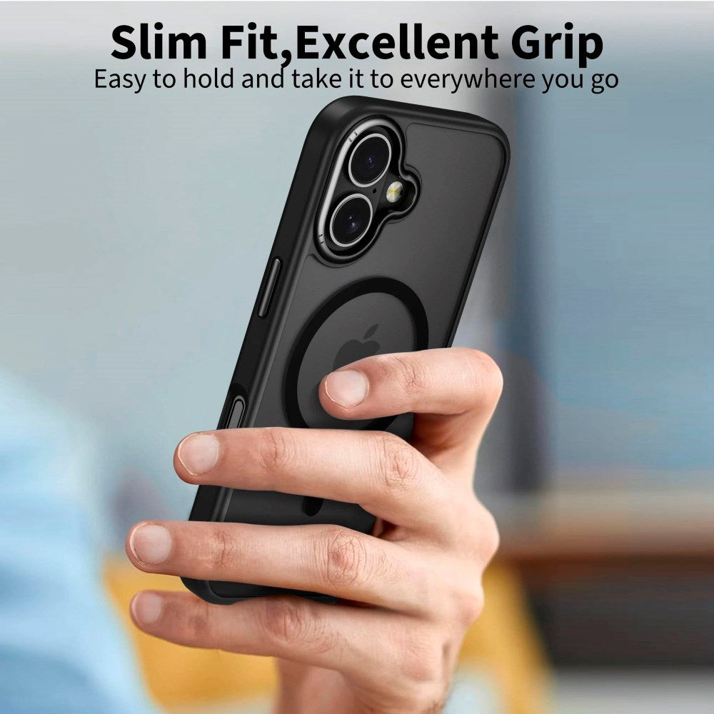 Tech-Protect - iPhone 17 - MagEdge Hybrid Cover - MagSafe Kompatibel - Mat Sort