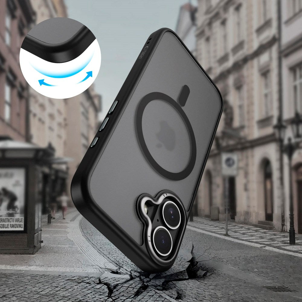 Tech-Protect - iPhone 17 - MagEdge Hybrid Cover - MagSafe Kompatibel - Mat Sort