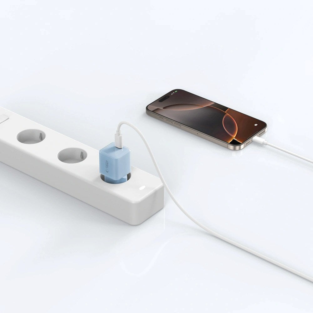 Tech-Protect Vægoplader m. 25W - 1 x USB-C (PD) - Blå