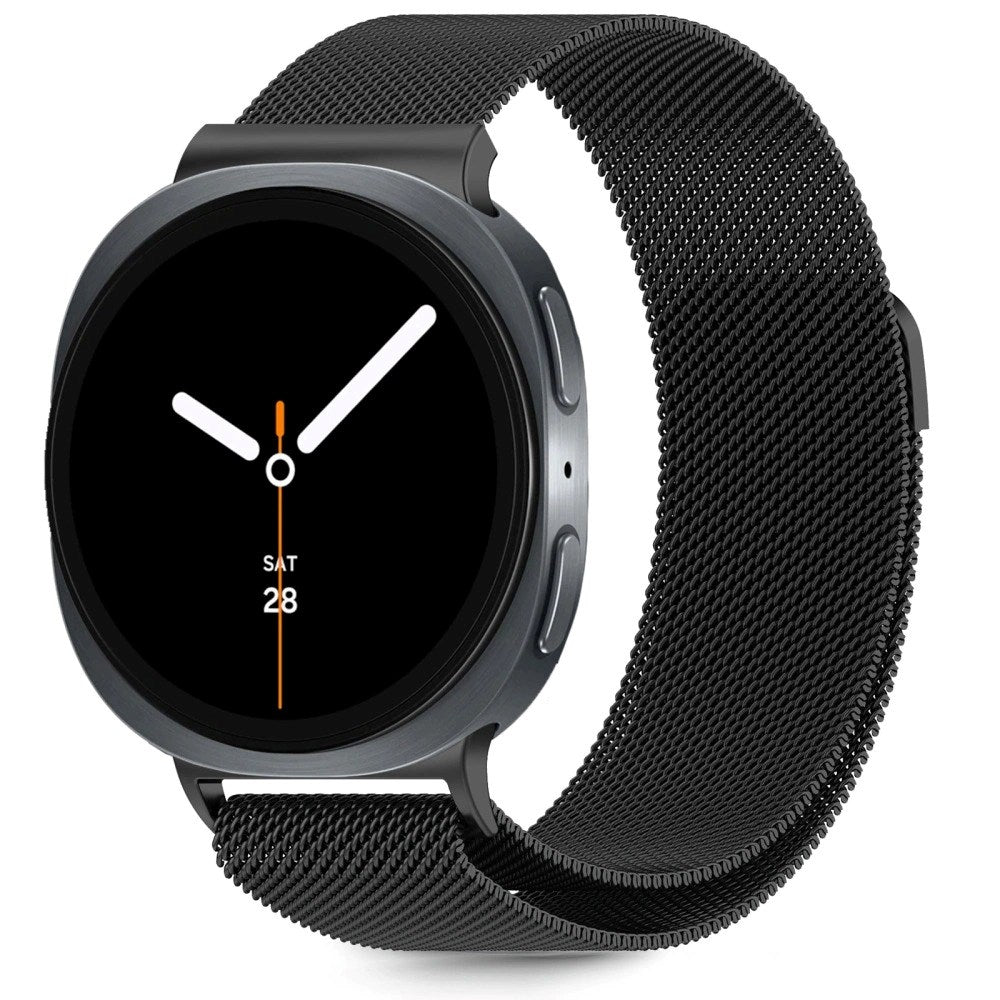 Tech-Protect Samsung Galaxy Watch 9 / 8 / 8 Classic (40 / 44 / 46mm) Milanse Band Rustfri Stål Rem - Sort