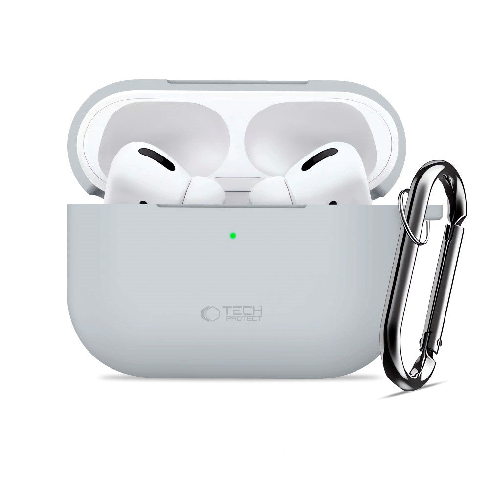 Tech-Protect - Apple AirPods Pro (3. gen.) Silicone Hook Cover - Grå