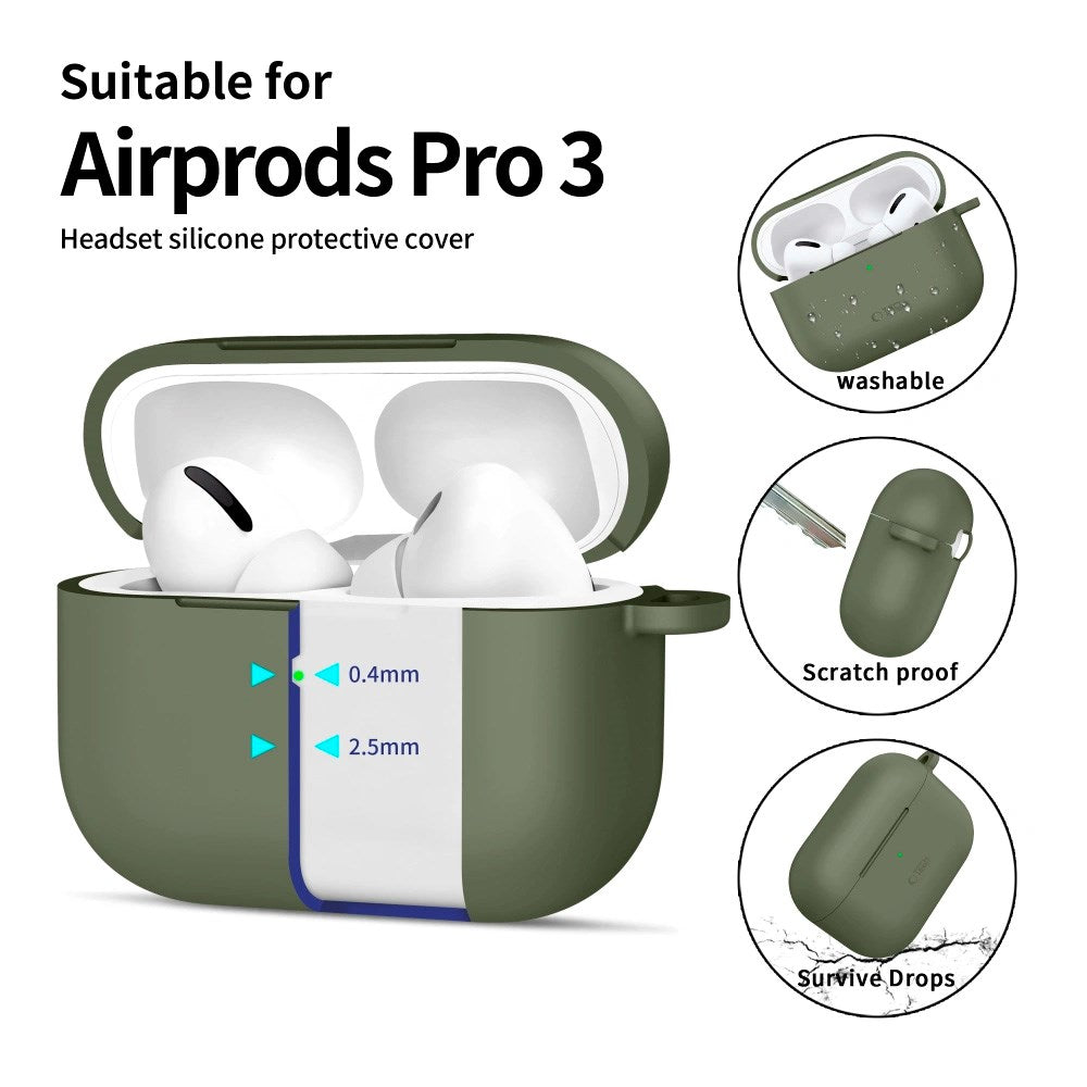 Tech-Protect - Apple AirPods Pro (3. gen.) Silicone Hook Cover - Grøn