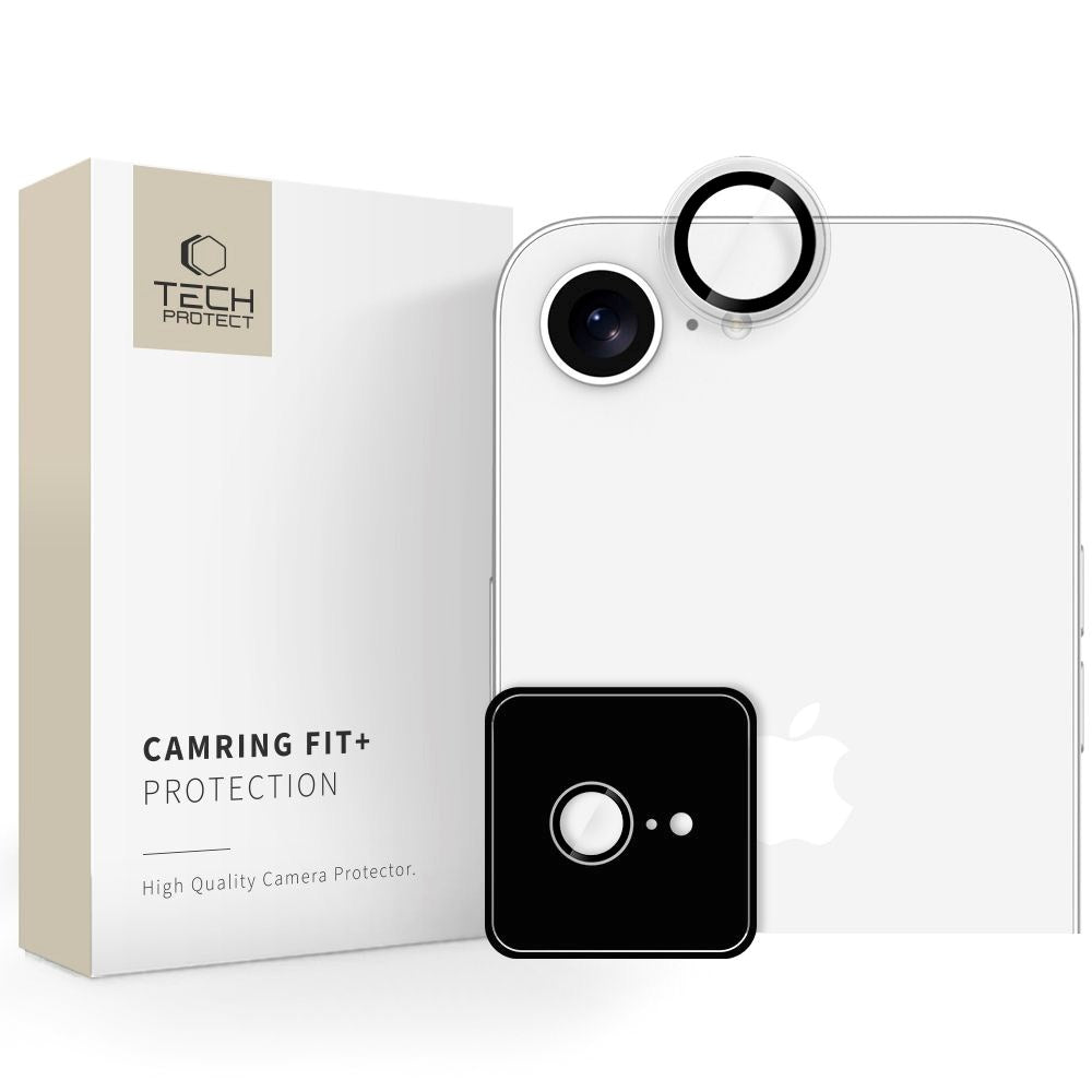 iPhone 17e / 16e Tech-Protect Camring Fit+ - Kamerabeskyttelse - Gennemsigtig