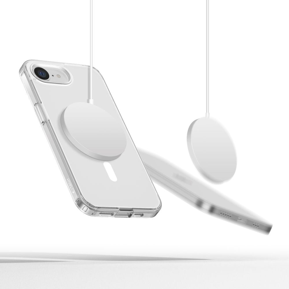 iPhone 16e - Tech-Protect Flexair Hybrid Cover - MagSafe Kompatibel - Gennemsigtig
