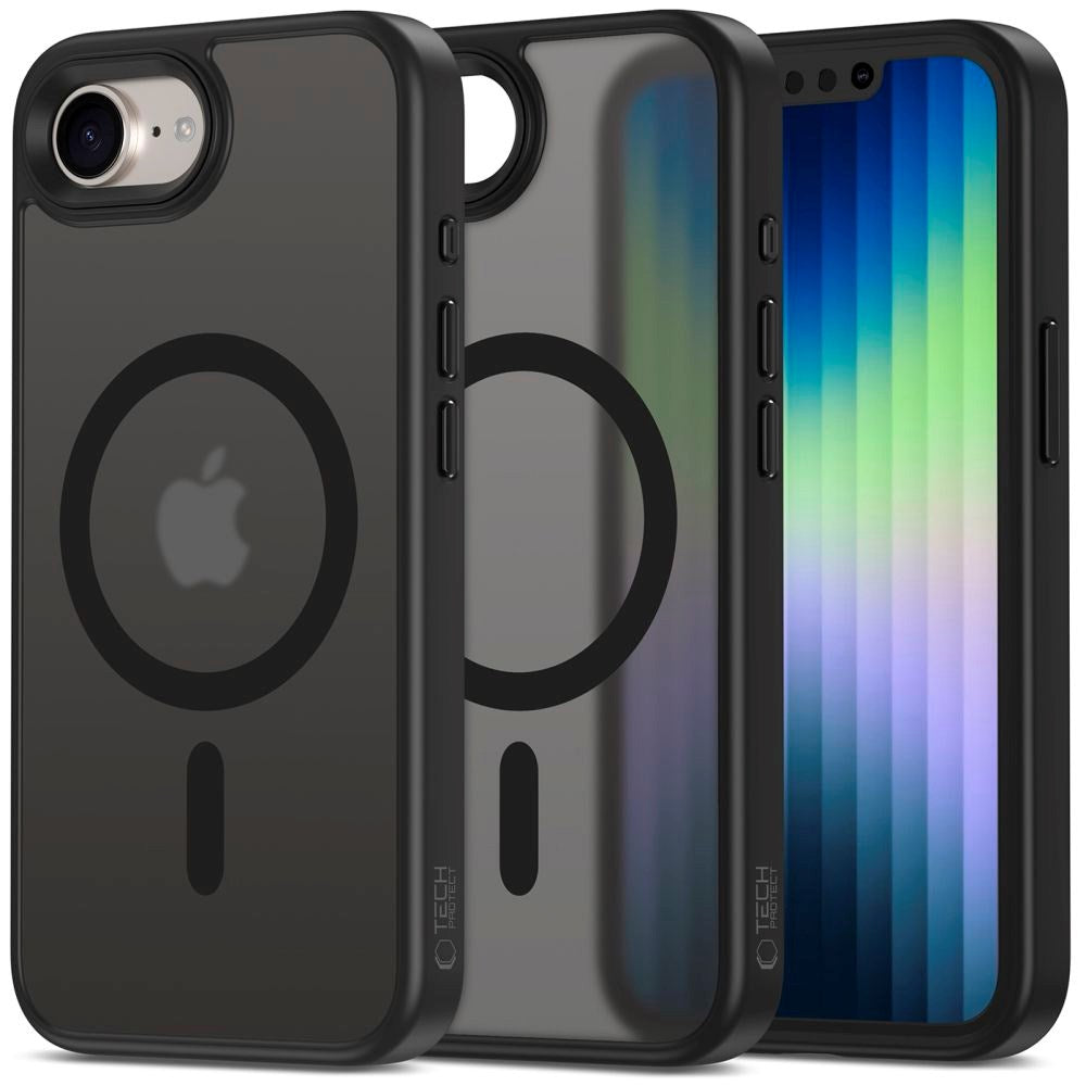 iPhone 16e - Tech-Protect Magmat Cover - MagSafe Kompatibel - Mat Sort