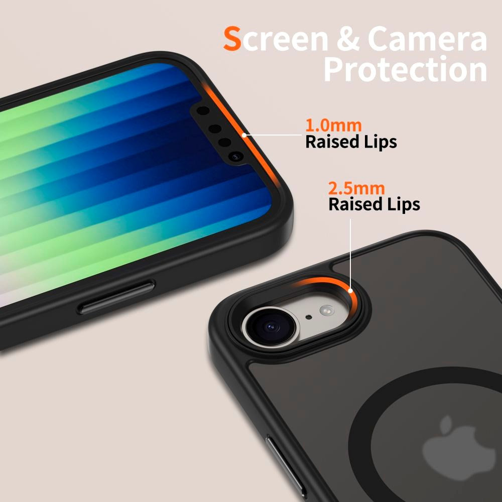 iPhone 16e - Tech-Protect Magmat Cover - MagSafe Kompatibel - Mat Sort