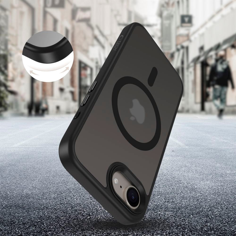 iPhone 16e - Tech-Protect Magmat Cover - MagSafe Kompatibel - Mat Sort
