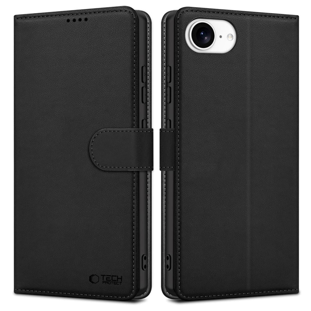 iPhone 16e - Tech-Protect Wallet m. Pung - Sort