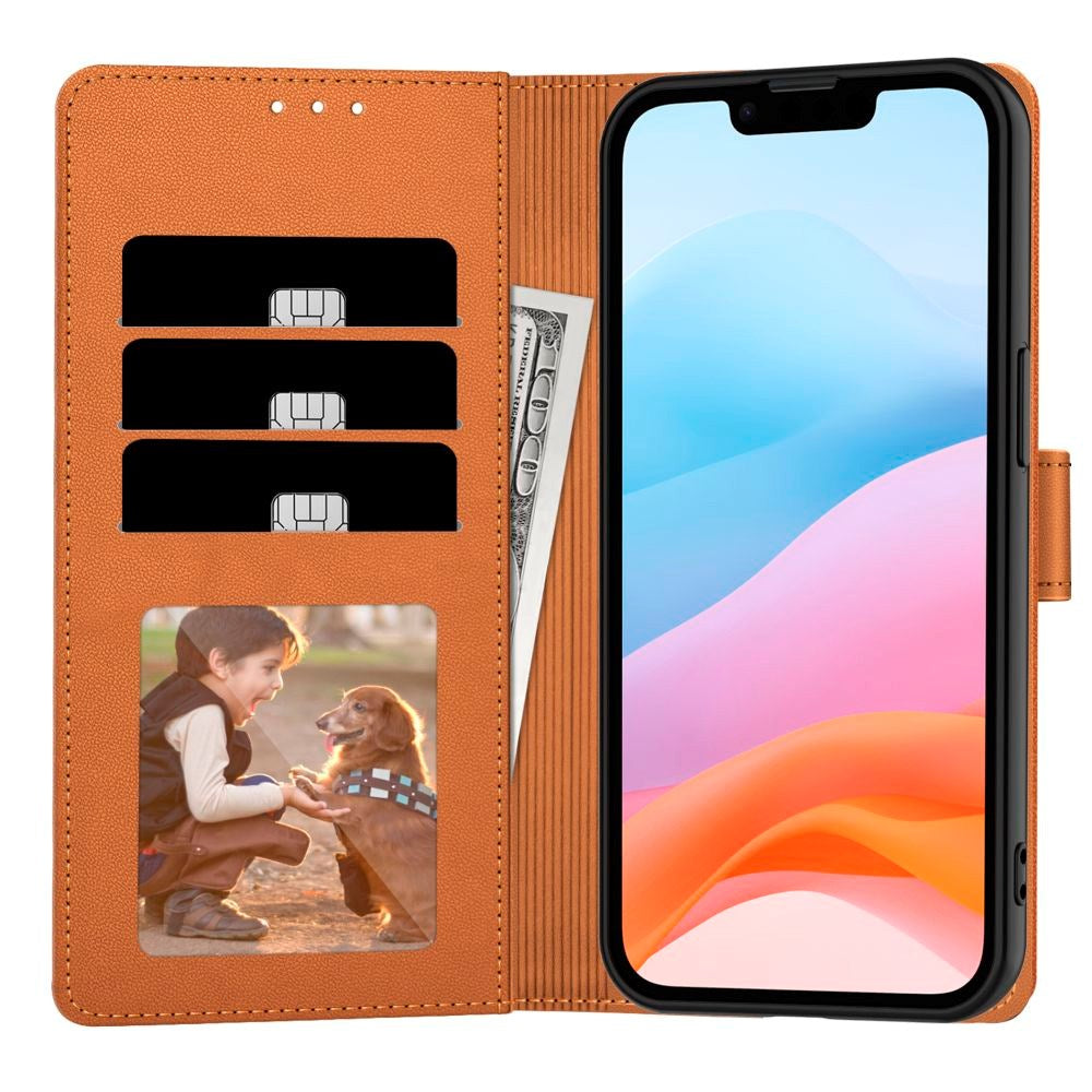 iPhone 16e - Tech-Protect Wallet m. Pung - Brun