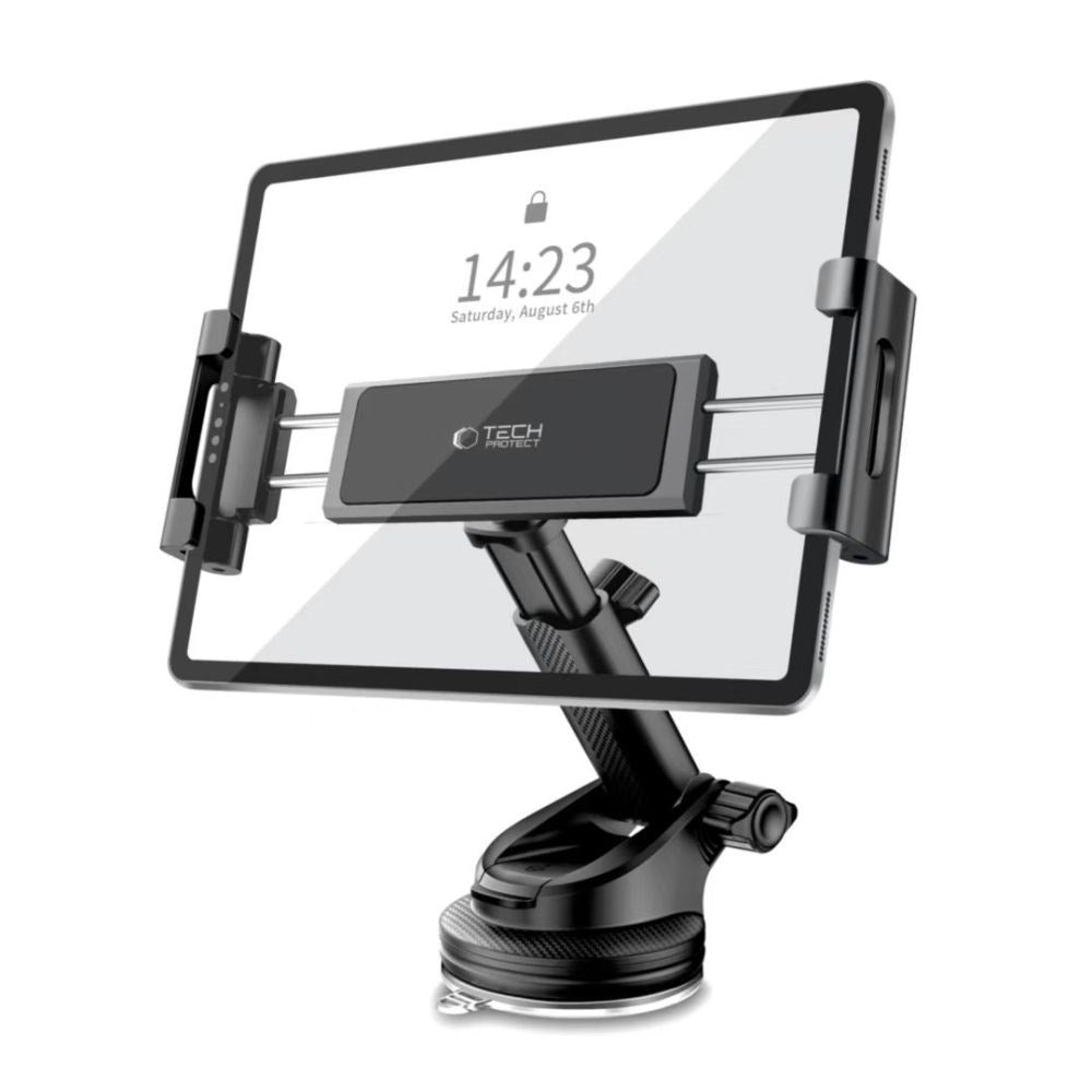 Tech-Protect – Tablet Bilholder med Teleskoparm og 360° Rotationsfunktion - Sort