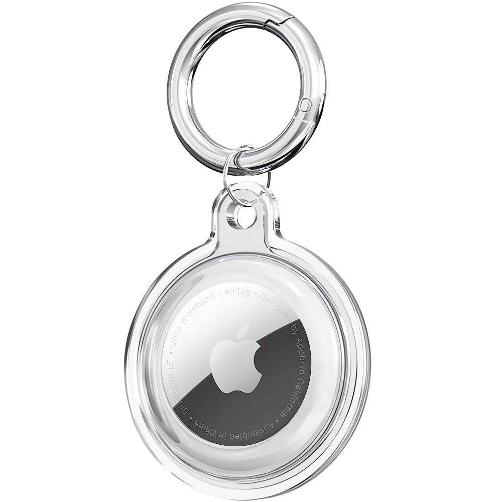 Apple AirTag Tech-Protect Icon Cover m. Karabinhage - 4 stk. - Gennemsigtig