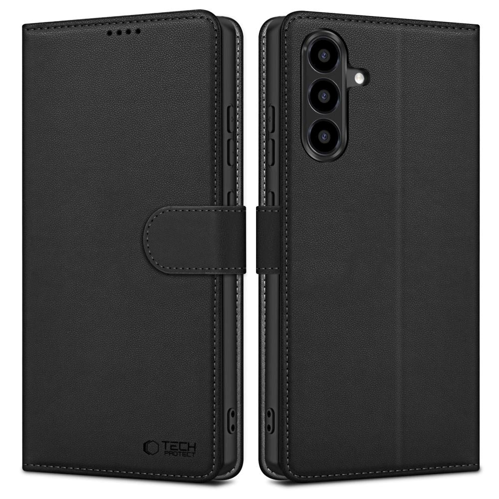 Samsung Galaxy A56 (5G) Tech-Protect Wallet Cover m. Kortholder- Sort