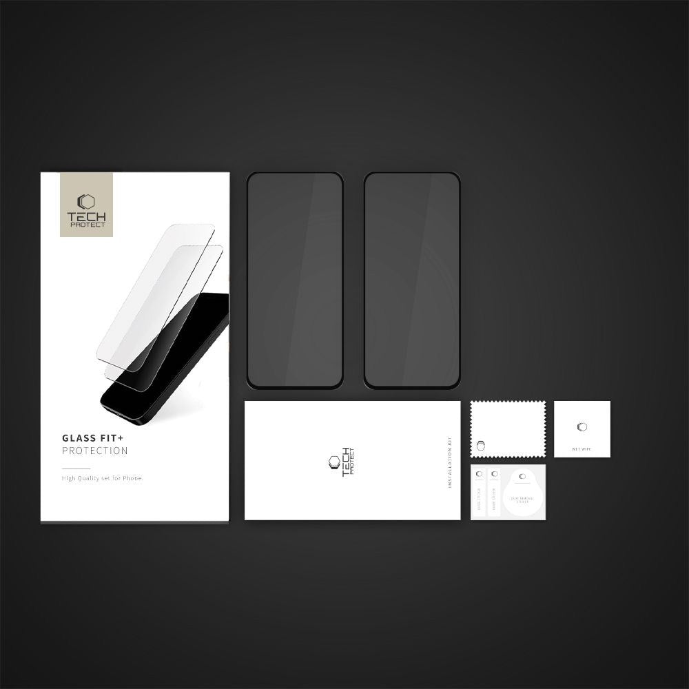 Motorola Moto G15 / G15 Power / G05 / E15 Tech-Protect Glass Fit+ Skærmbeskyttelse - 2 stk - Gennemsigtig