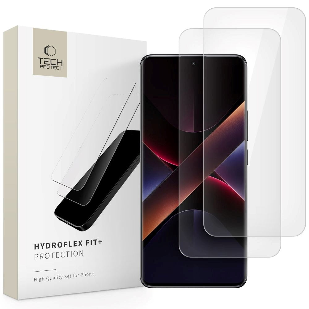 Xiaomi Redmi Note 14 Pro (5G) / Pro+ - Tech-Protect Hydroflex Fit+ Skærmbeskyttelsesfilm - 2 stk - Gennemsigtig