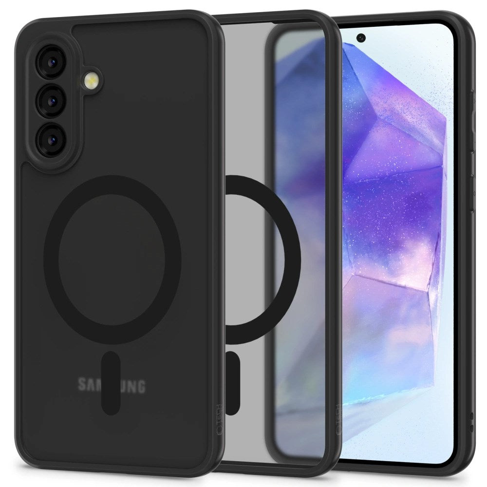 Tech-Protect Samsung Galaxy A56 (5G) Magmat Bagside Cover - MagSafe Kompatibel - Mat Sort