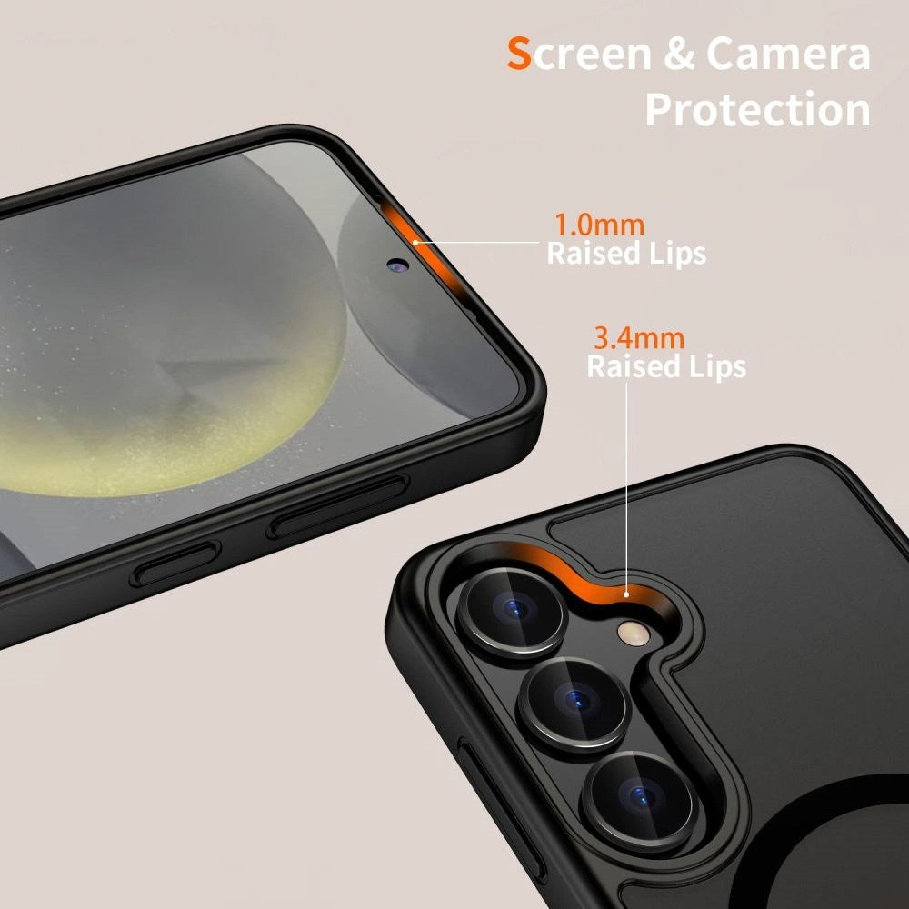 Tech-Protect Samsung Galaxy A56 (5G) Magmat Bagside Cover - MagSafe Kompatibel - Mat Sort