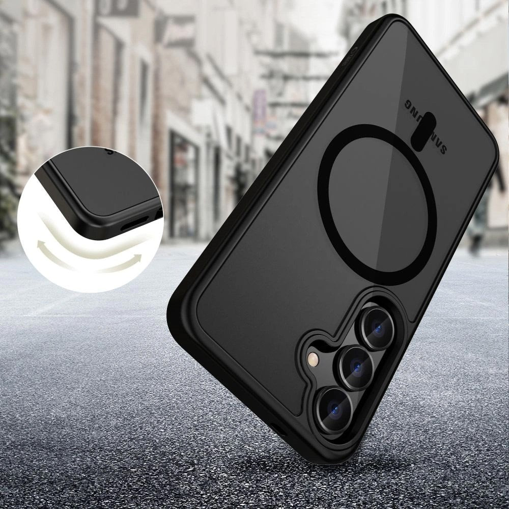 Tech-Protect Samsung Galaxy A56 (5G) Magmat Bagside Cover - MagSafe Kompatibel - Mat Sort