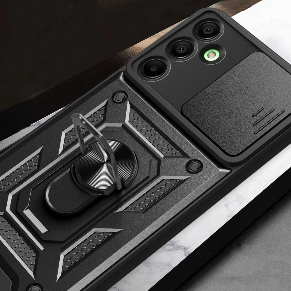 Tech-Protect Samsung Galaxy A26 (5G) Camshield m. Magnetisk Fingerring & Ståfunktion - Sort