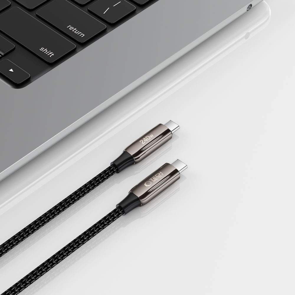 USB-C til USB-C Kabel Tech-Protect Ultraboost PD 240W - 1m - Sort