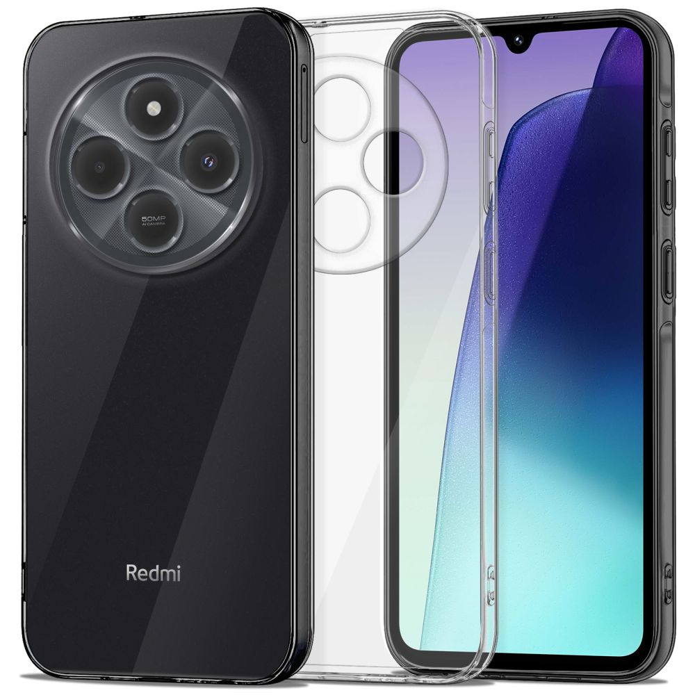 Tech-Protect Flexair+ - Fleksibelt Plastik Cover - Xiaomi Redmi 14C - Gennemsigtig