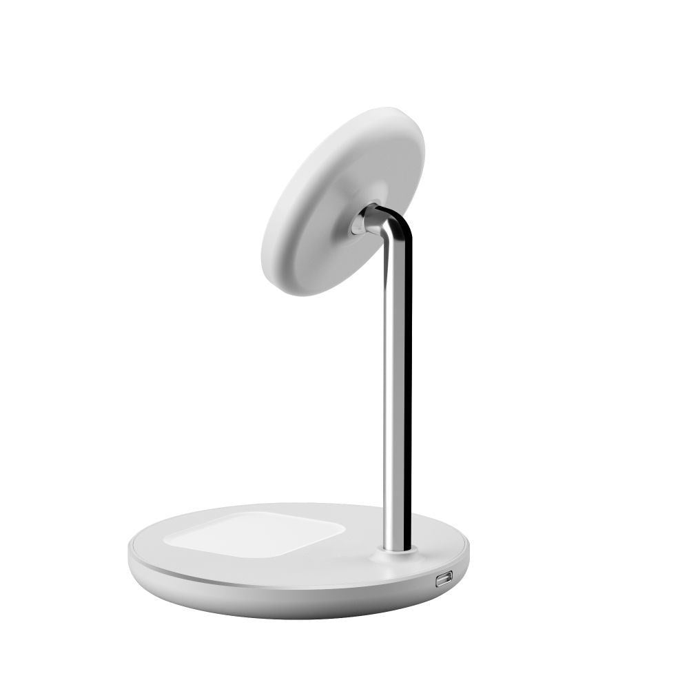 Tech-Protect 2i1 MagSafe Trådløs Oplader Qi15W-A39 - Hvid - (DEMO)